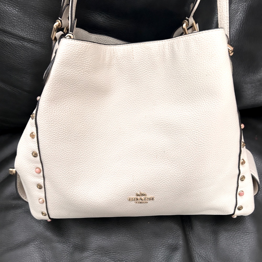Coach White Leather Women's Bag